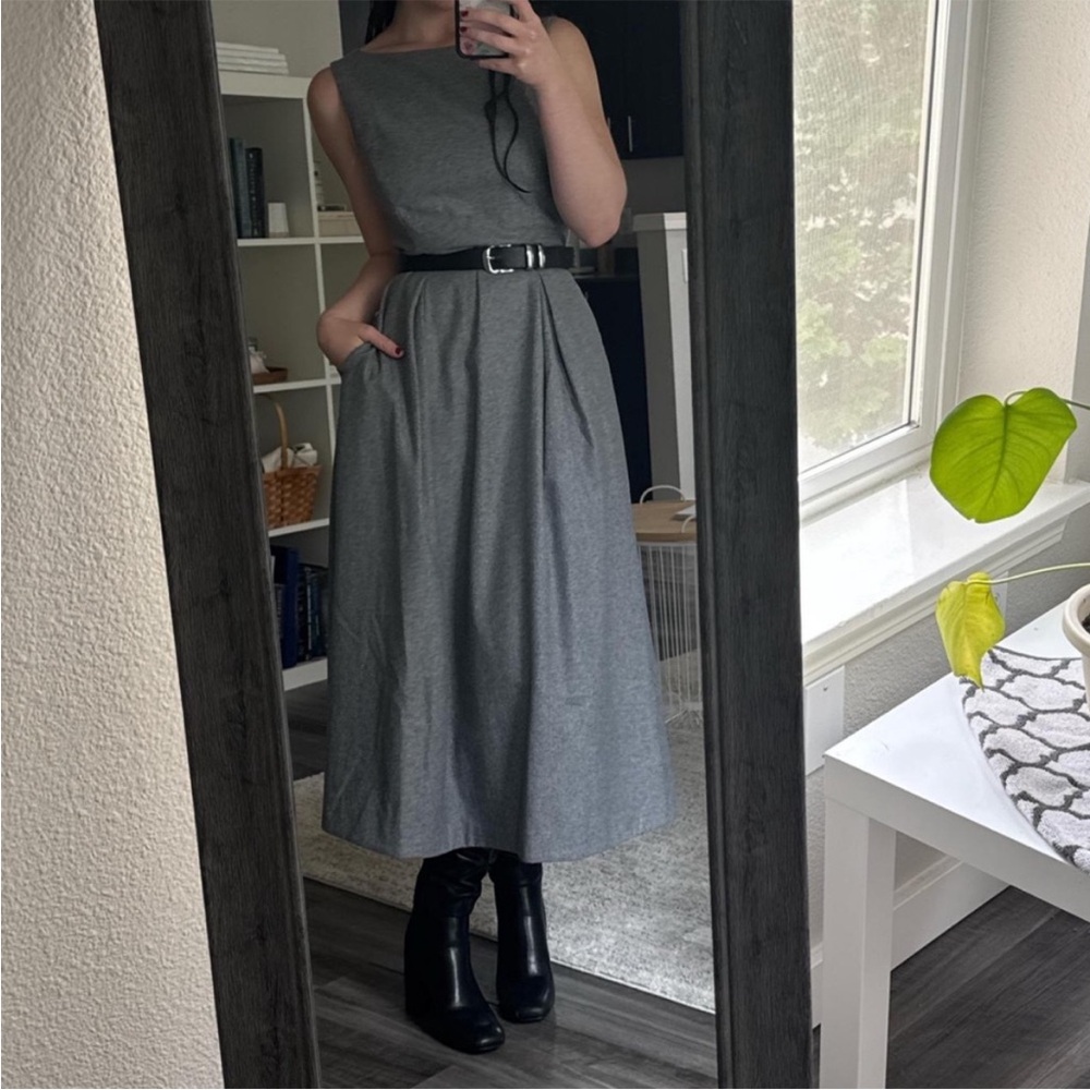 Reformation Valene Dress in Gray